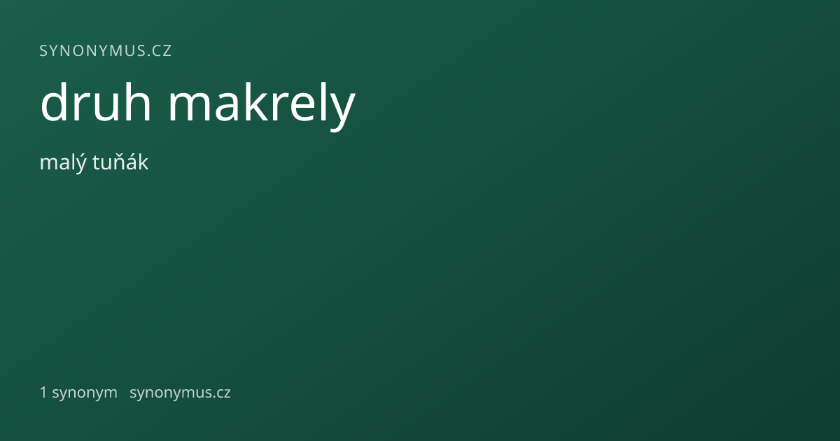 Náhled odkazu: druh makrely