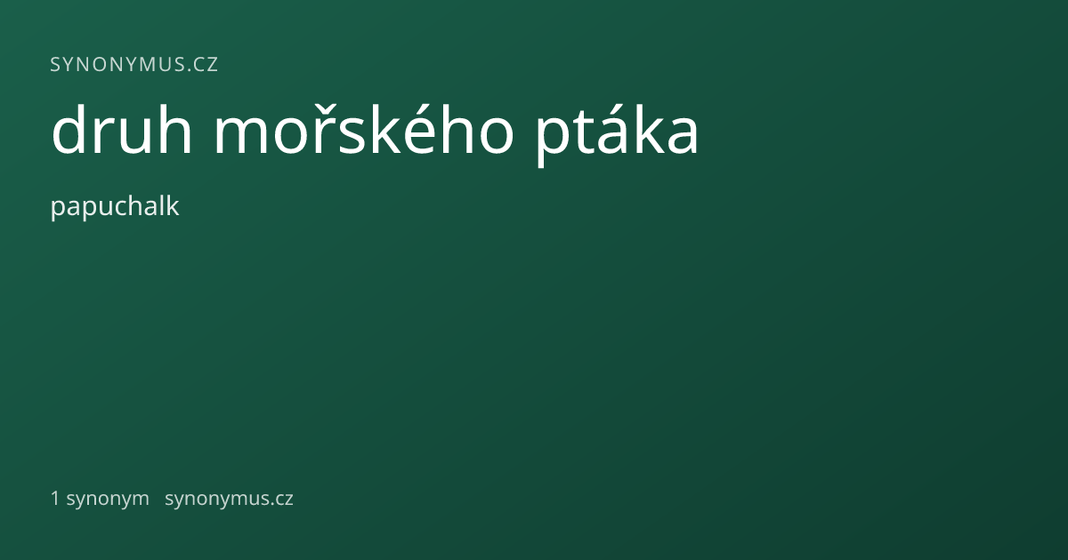 Náhled odkazu: druh mořského ptáka