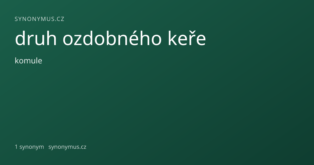 Náhled odkazu: druh ozdobného keře