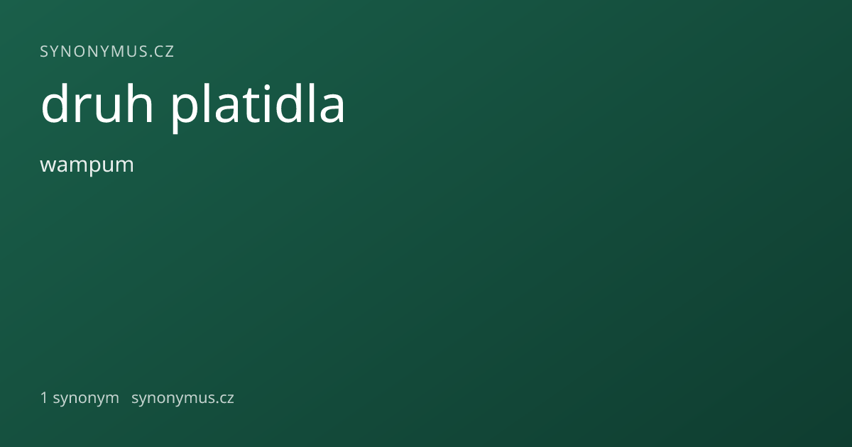 Náhled odkazu: druh platidla