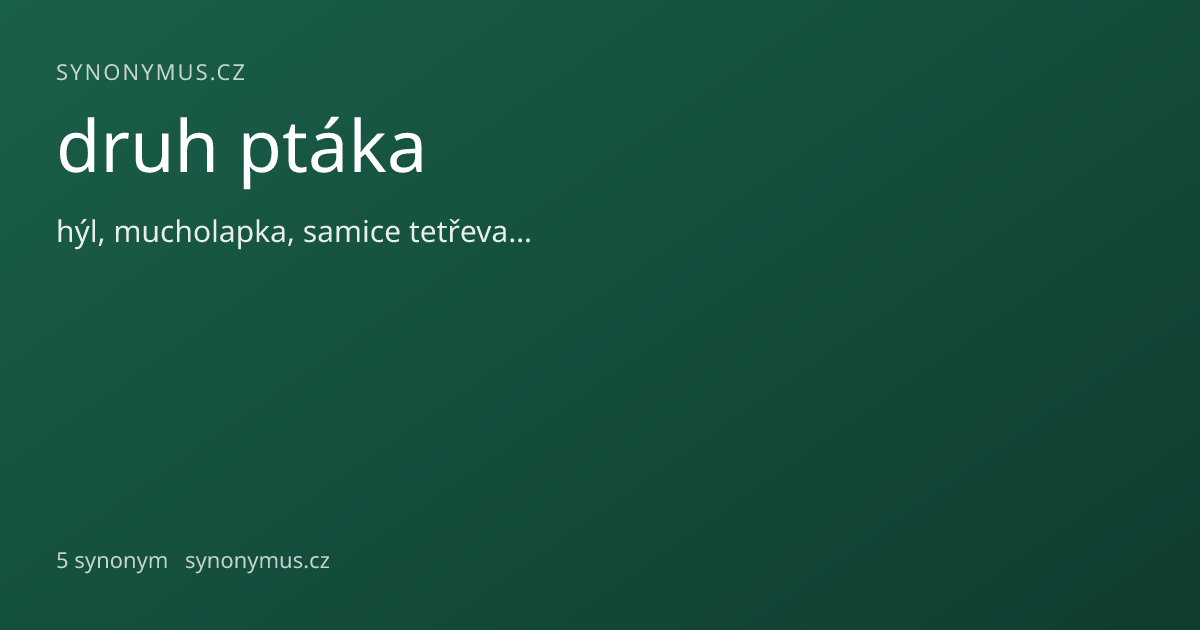 Náhled odkazu: druh ptáka