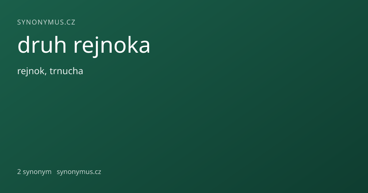 Náhled odkazu: druh rejnoka