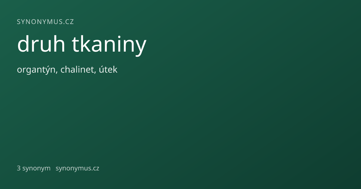 Náhled odkazu: druh tkaniny