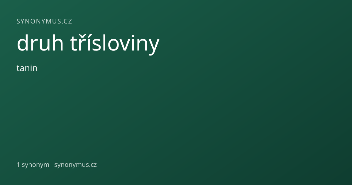 Náhled odkazu: druh třísloviny