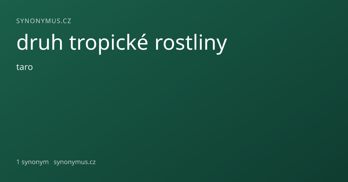 Náhled odkazu: druh tropické rostliny