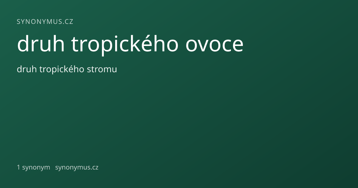 Náhled odkazu: druh tropického ovoce