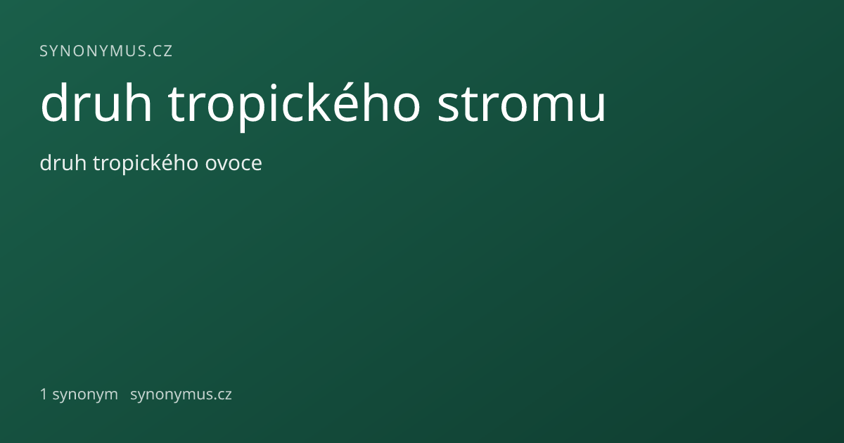 Náhled odkazu: druh tropického stromu