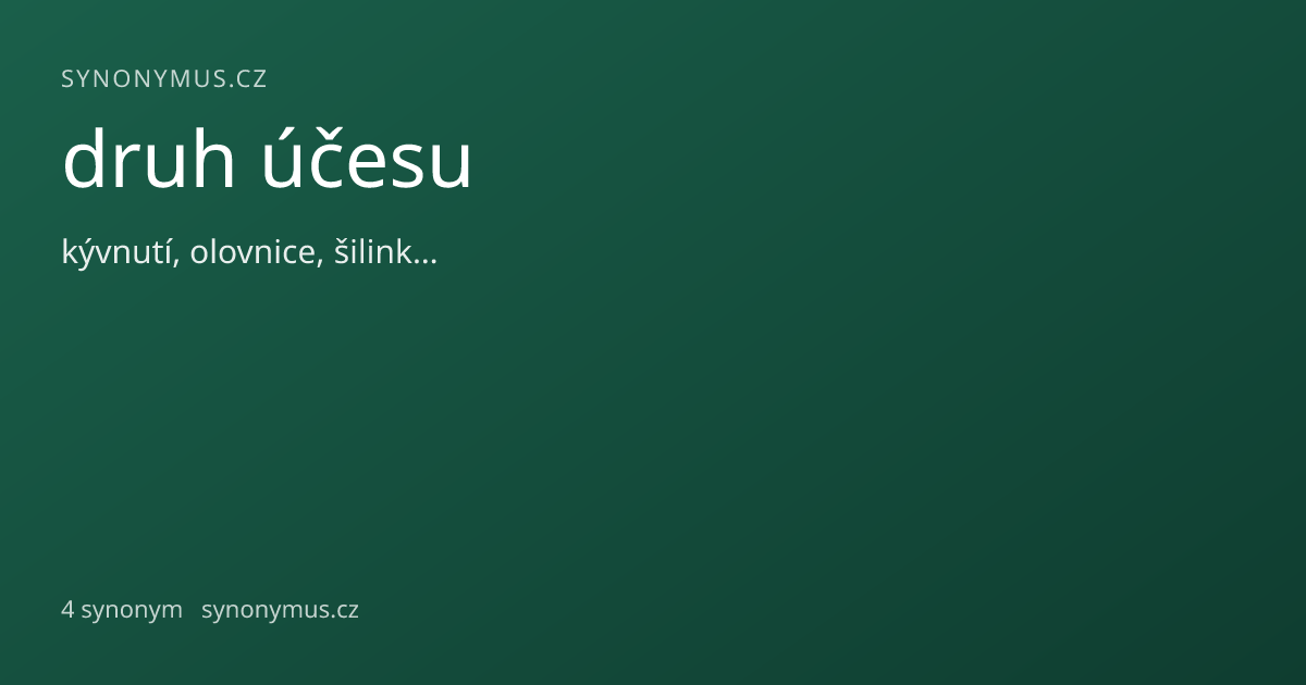Náhled odkazu: druh účesu