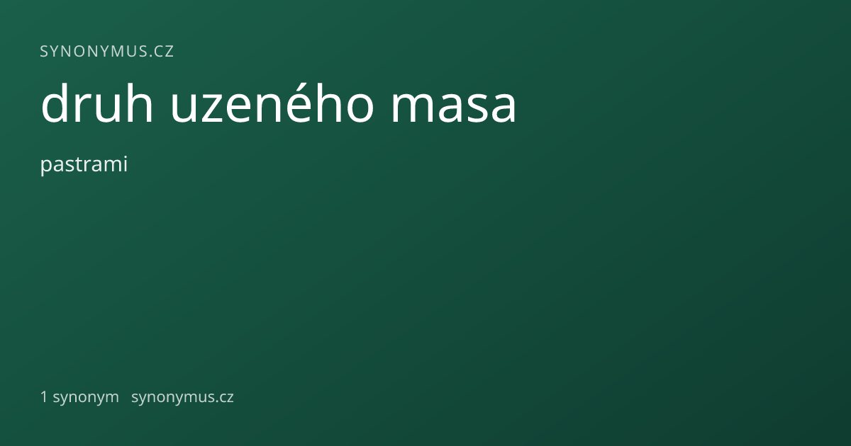 Náhled odkazu: druh uzeného masa