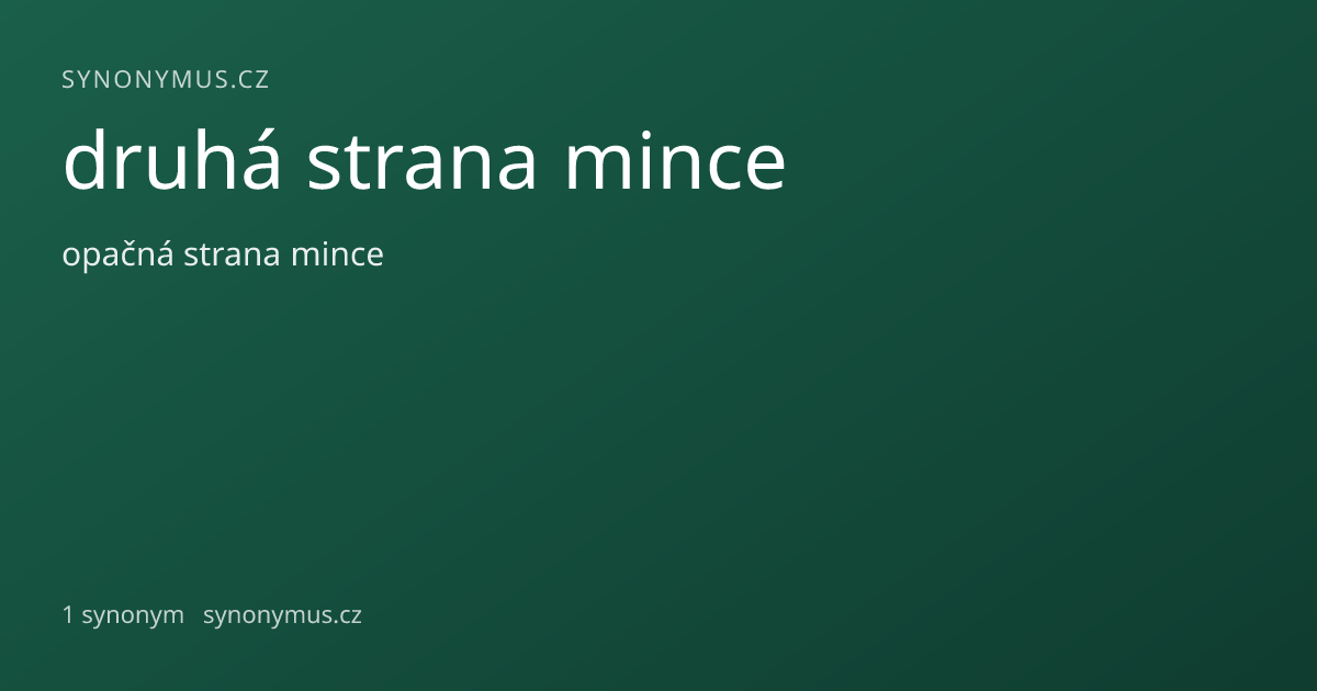 Náhled odkazu: druhá strana mince