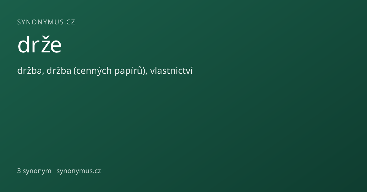 Náhled odkazu: drže