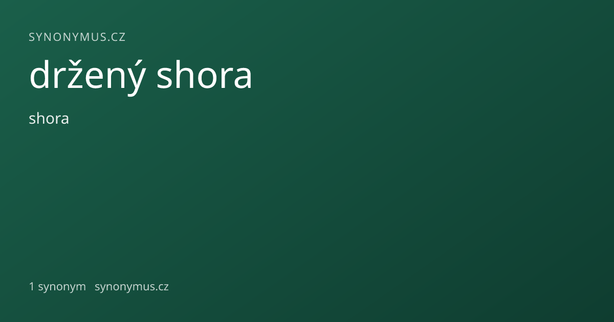 Náhled odkazu: držený shora
