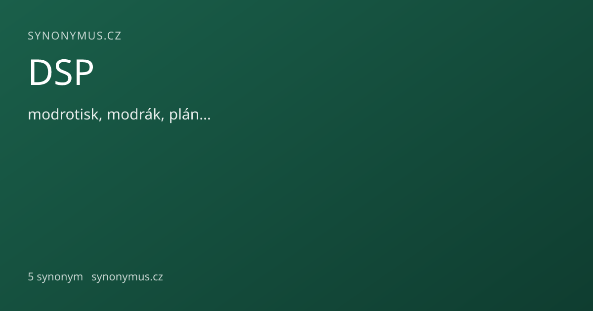 Náhled odkazu: DSP
