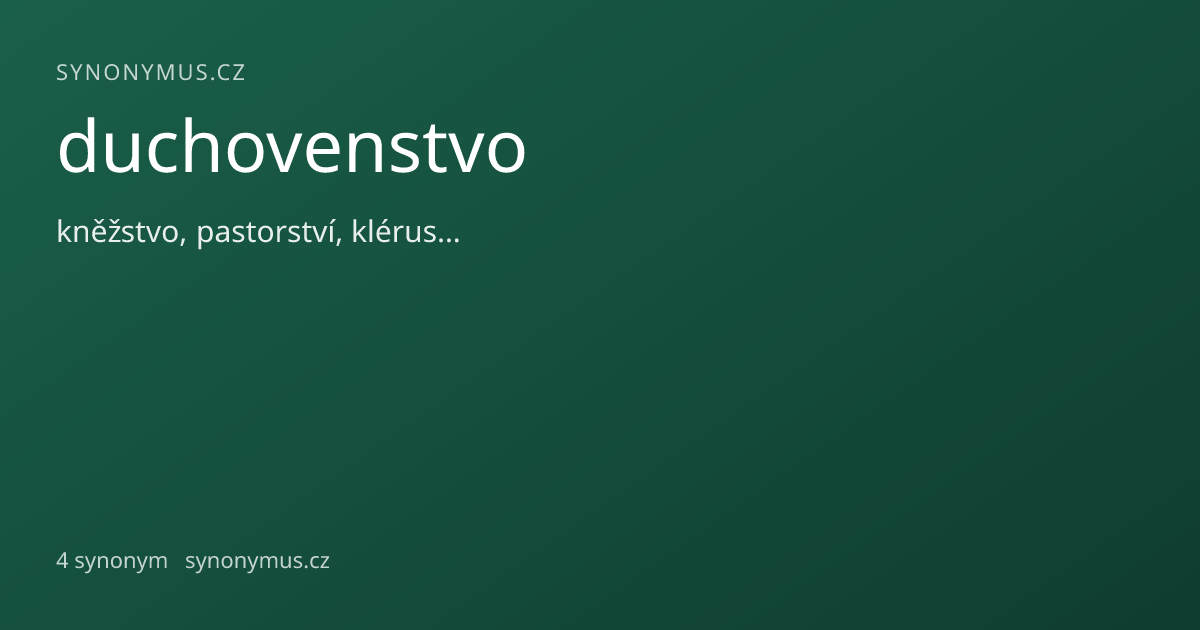 Náhled odkazu: duchovenstvo