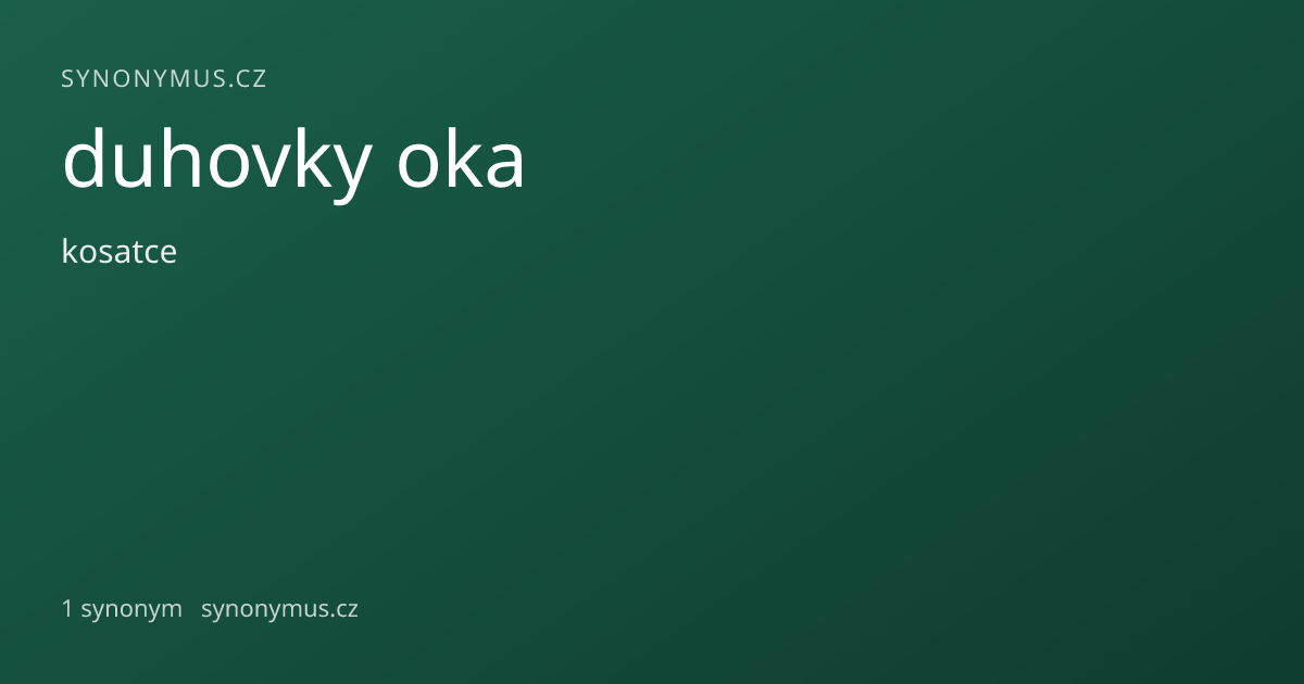 Náhled odkazu: duhovky oka