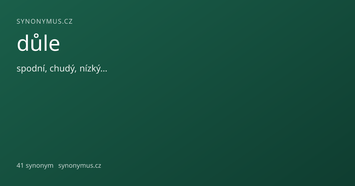 Náhled odkazu: důle