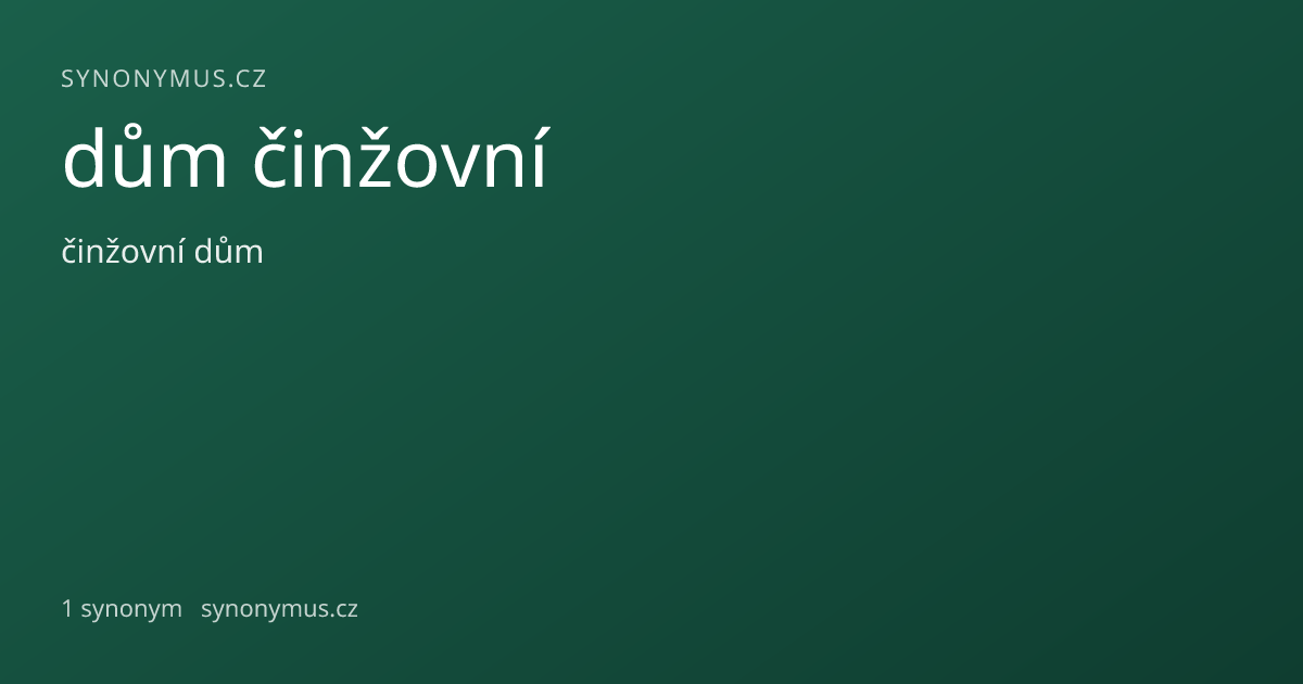 Náhled odkazu: dům činžovní