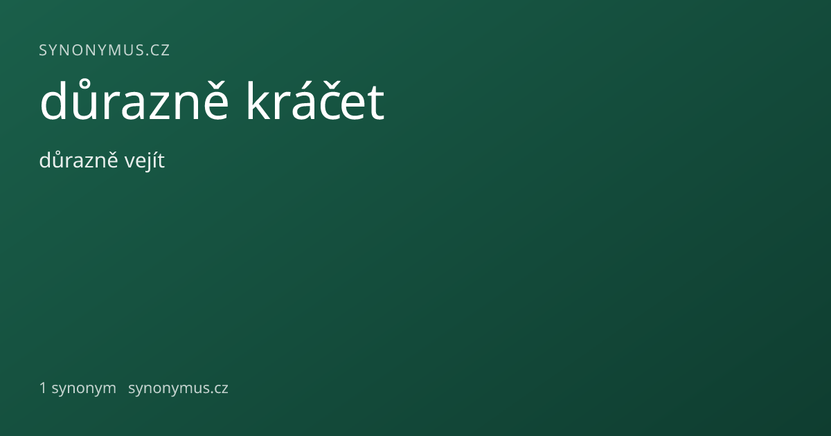 Náhled odkazu: důrazně kráčet