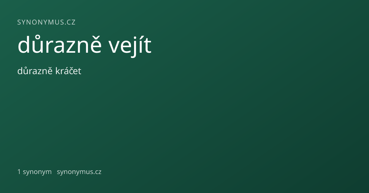 Náhled odkazu: důrazně vejít