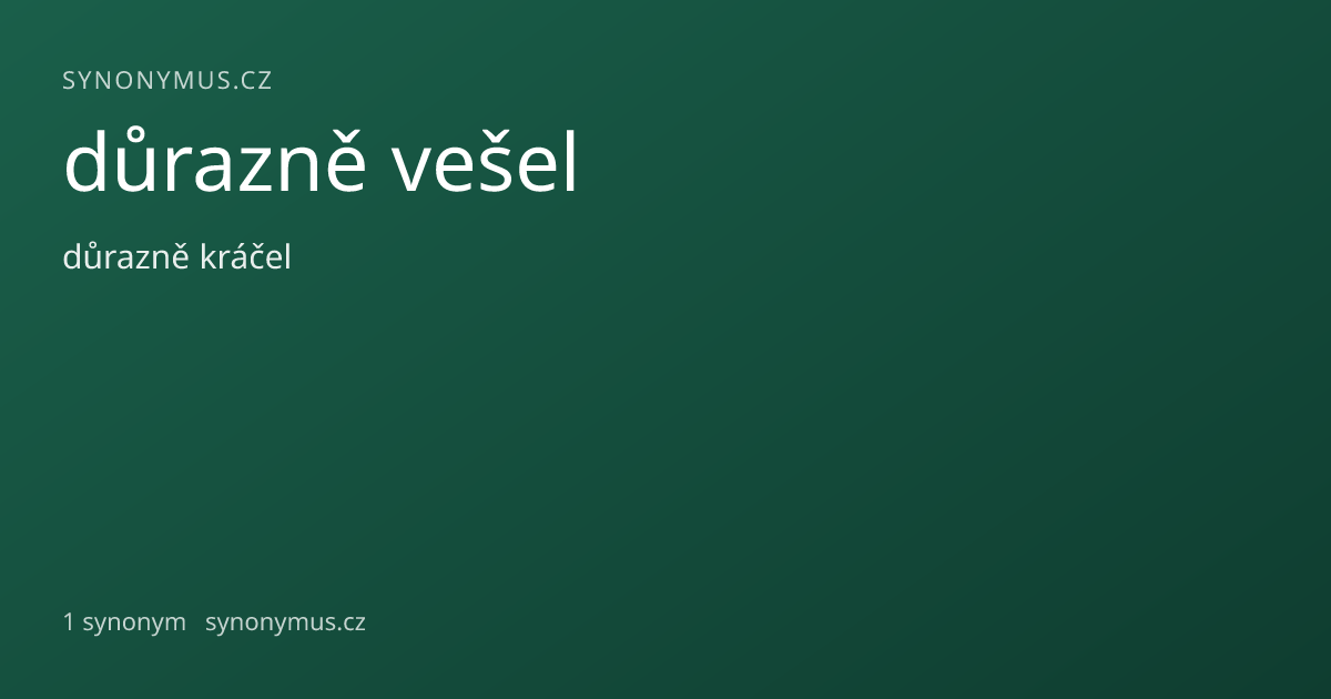 Náhled odkazu: důrazně vešel