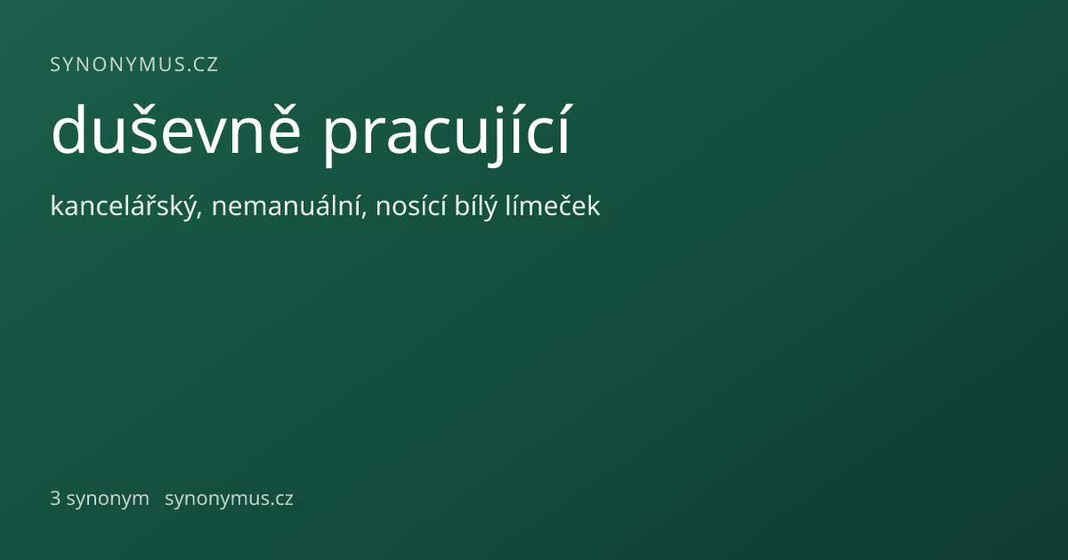 Náhled odkazu: duševně pracující
