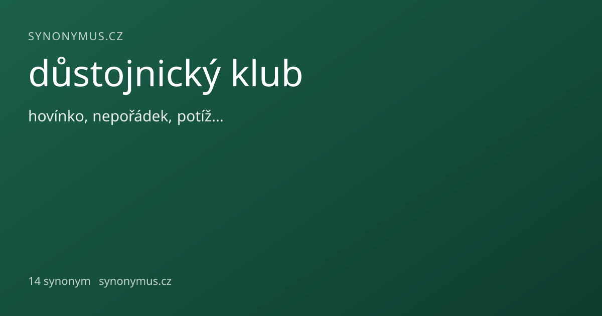 Náhled odkazu: důstojnický klub