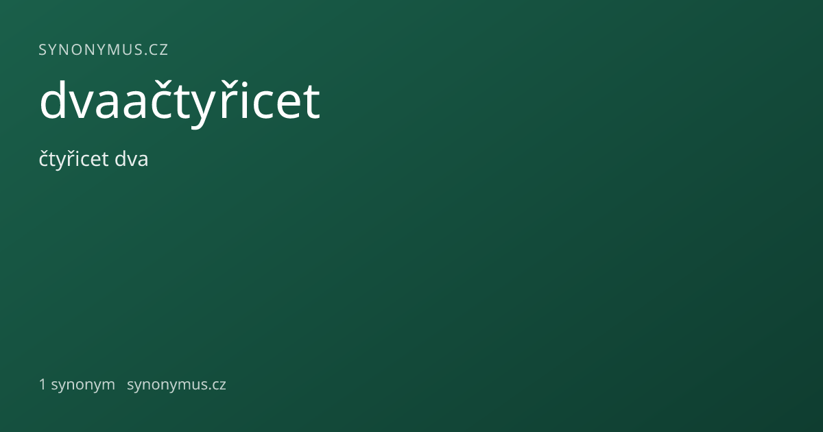 Náhled odkazu: dvaačtyřicet