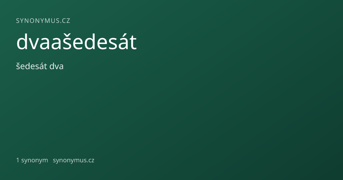 Náhled odkazu: dvaašedesát