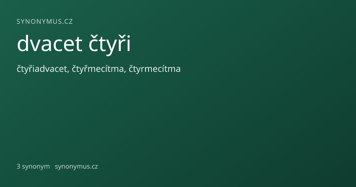 Náhled odkazu: dvacet čtyři