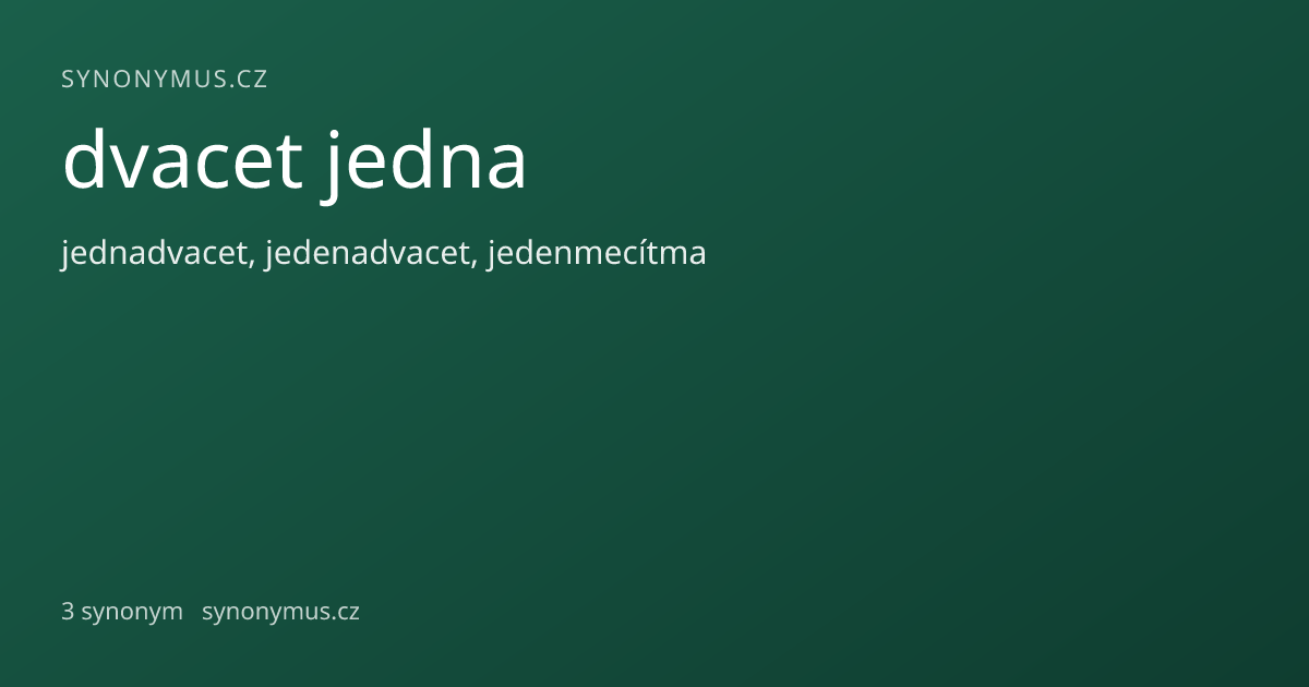 Náhled odkazu: dvacet jedna