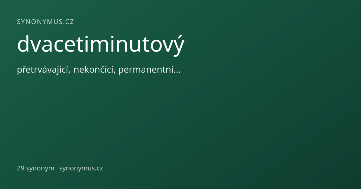 Náhled odkazu: dvacetiminutový