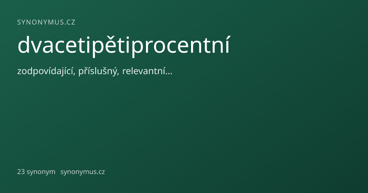Náhled odkazu: dvacetipětiprocentní