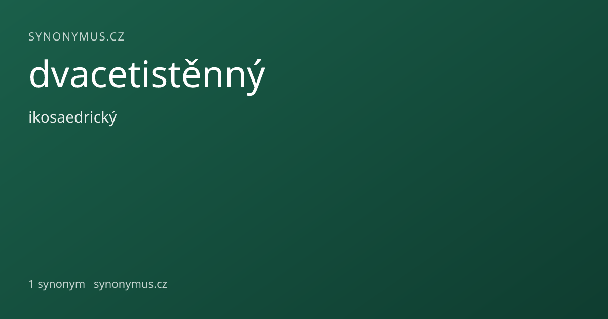 Náhled odkazu: dvacetistěnný