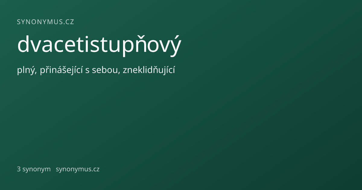 Náhled odkazu: dvacetistupňový