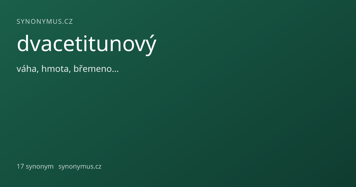 Náhled odkazu: dvacetitunový