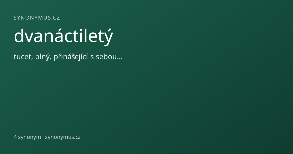 Náhled odkazu: dvanáctiletý