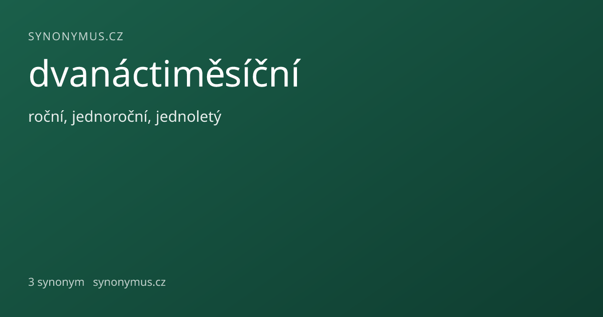 Náhled odkazu: dvanáctiměsíční