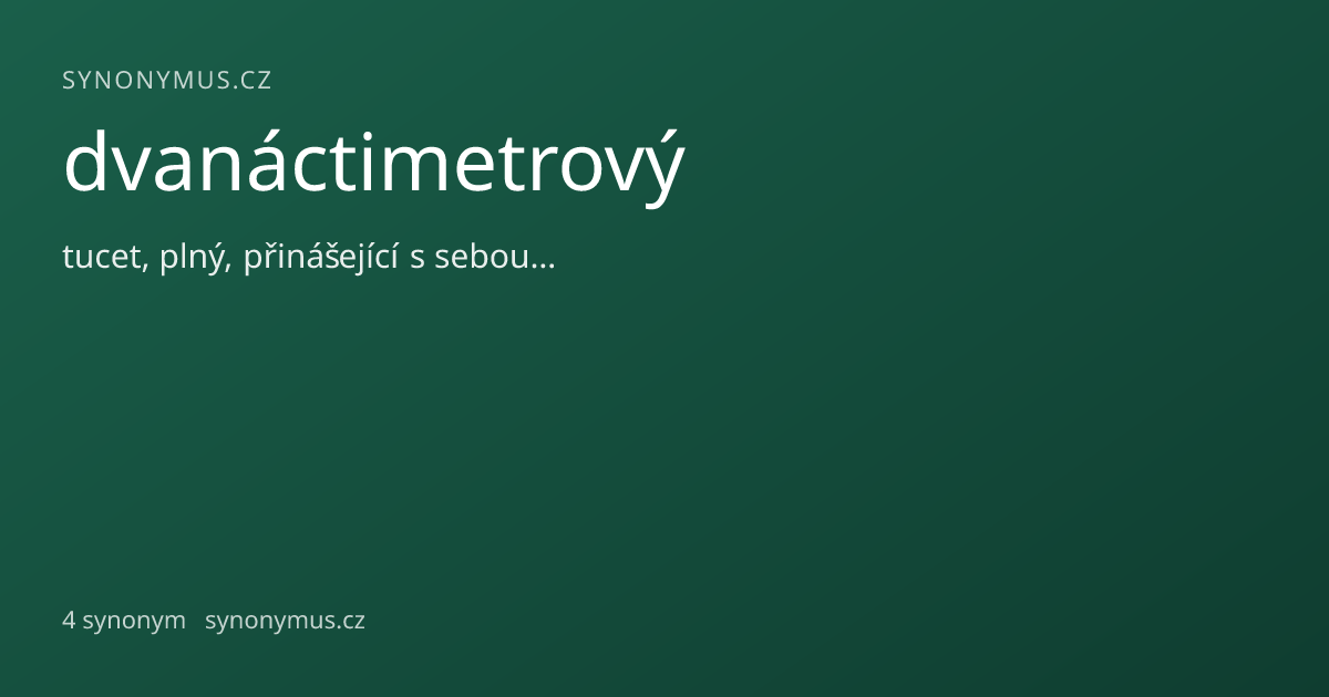 Náhled odkazu: dvanáctimetrový