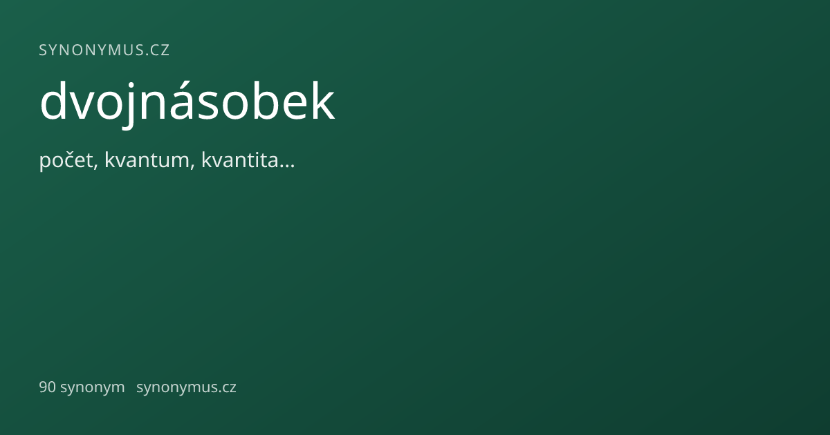 Náhled odkazu: dvojnásobek