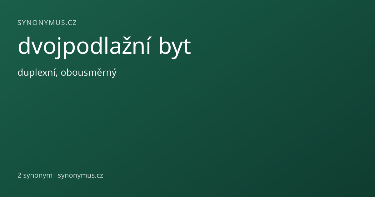 Náhled odkazu: dvojpodlažní byt