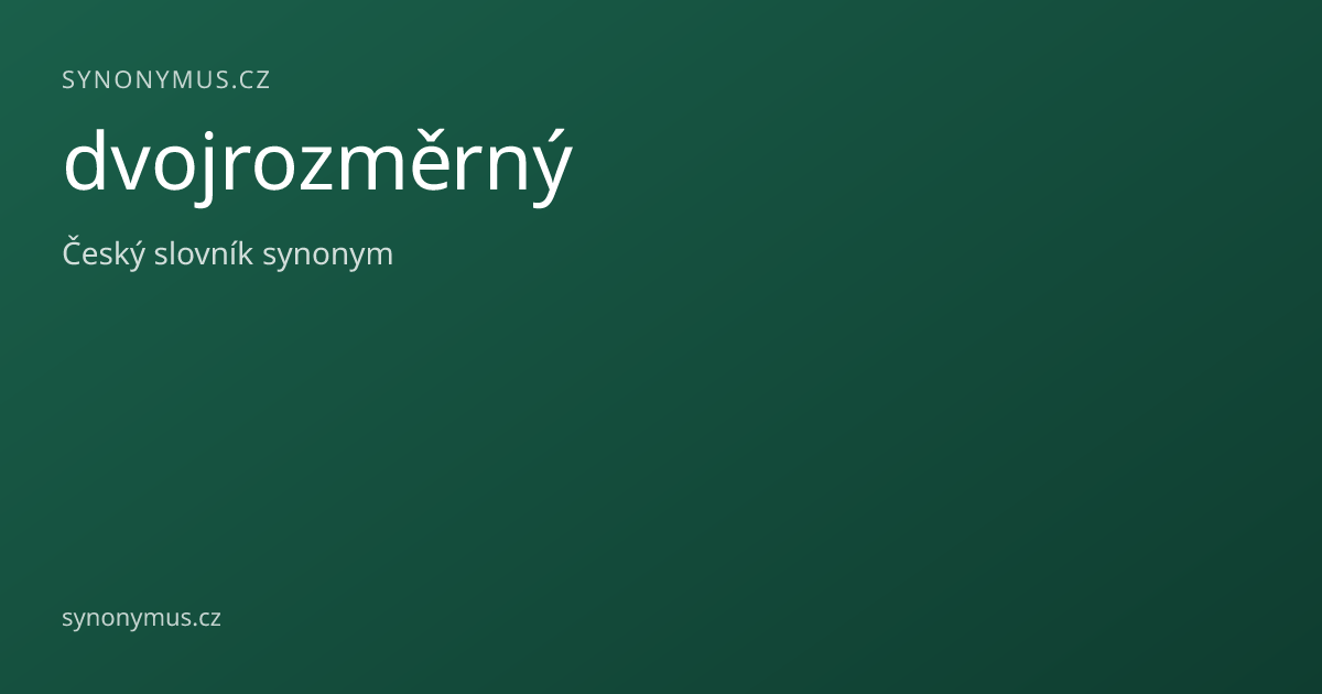 Náhled odkazu: dvojrozměrný