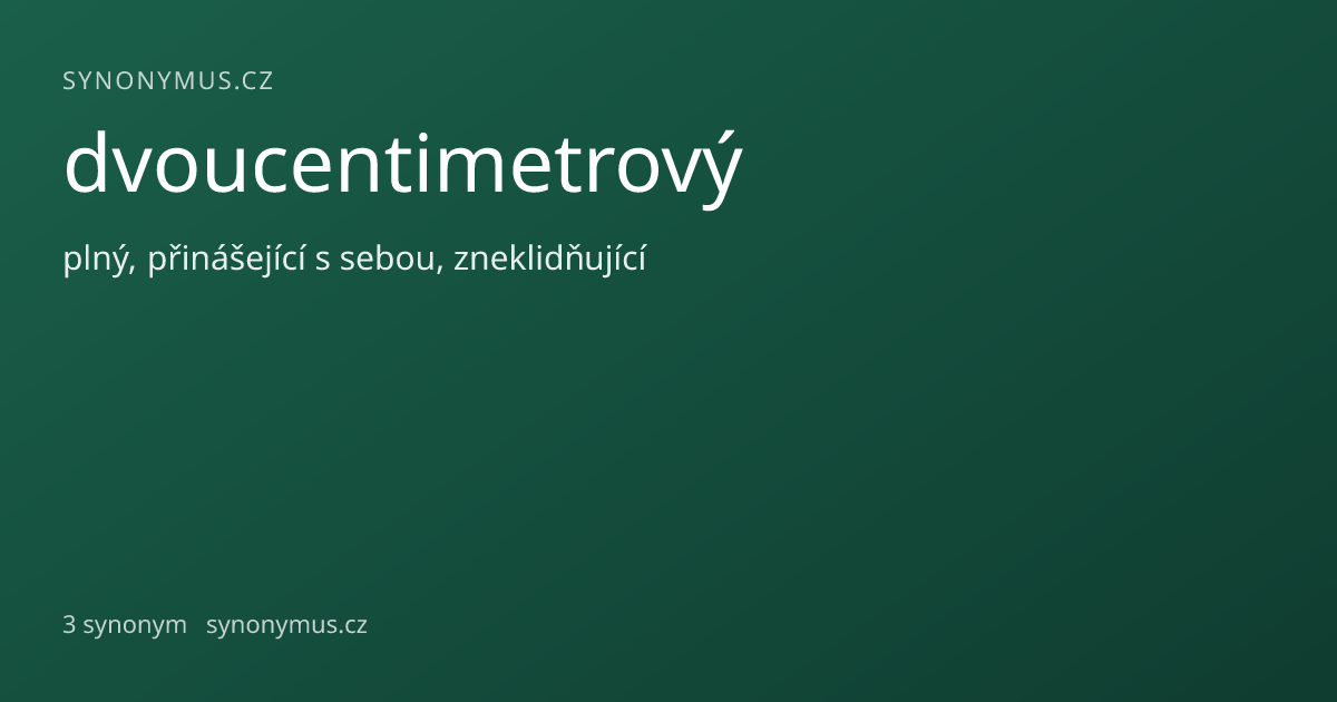 Náhled odkazu: dvoucentimetrový