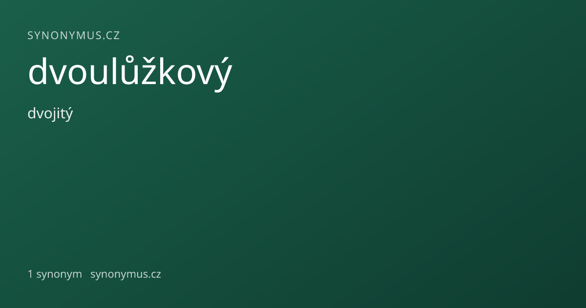 Náhled odkazu: dvoulůžkový