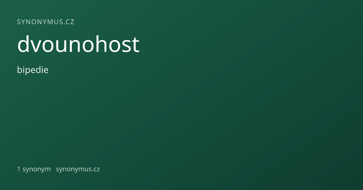 Náhled odkazu: dvounohost