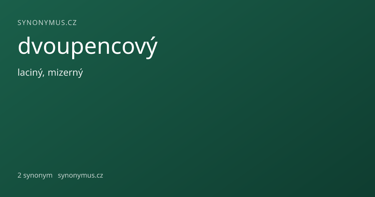 Náhled odkazu: dvoupencový
