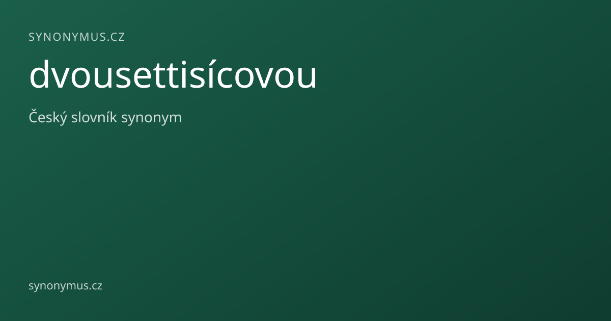 Náhled odkazu: dvousettisícovou