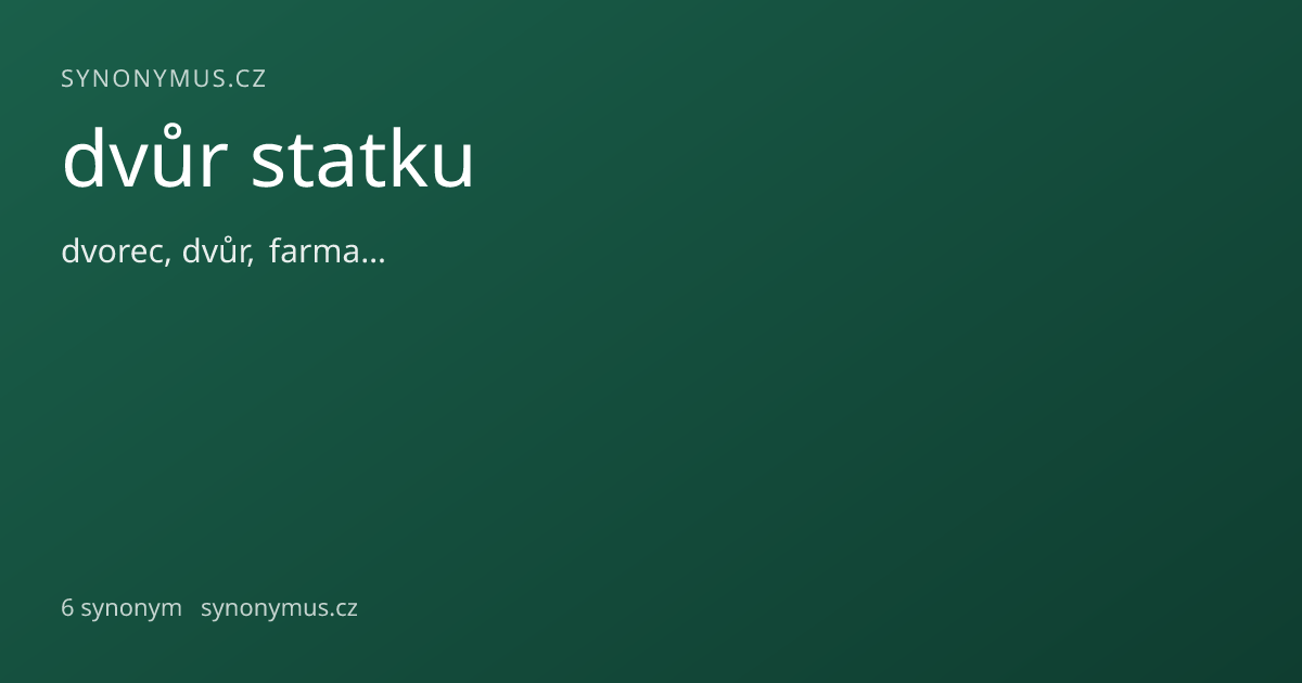 Náhled odkazu: dvůr statku