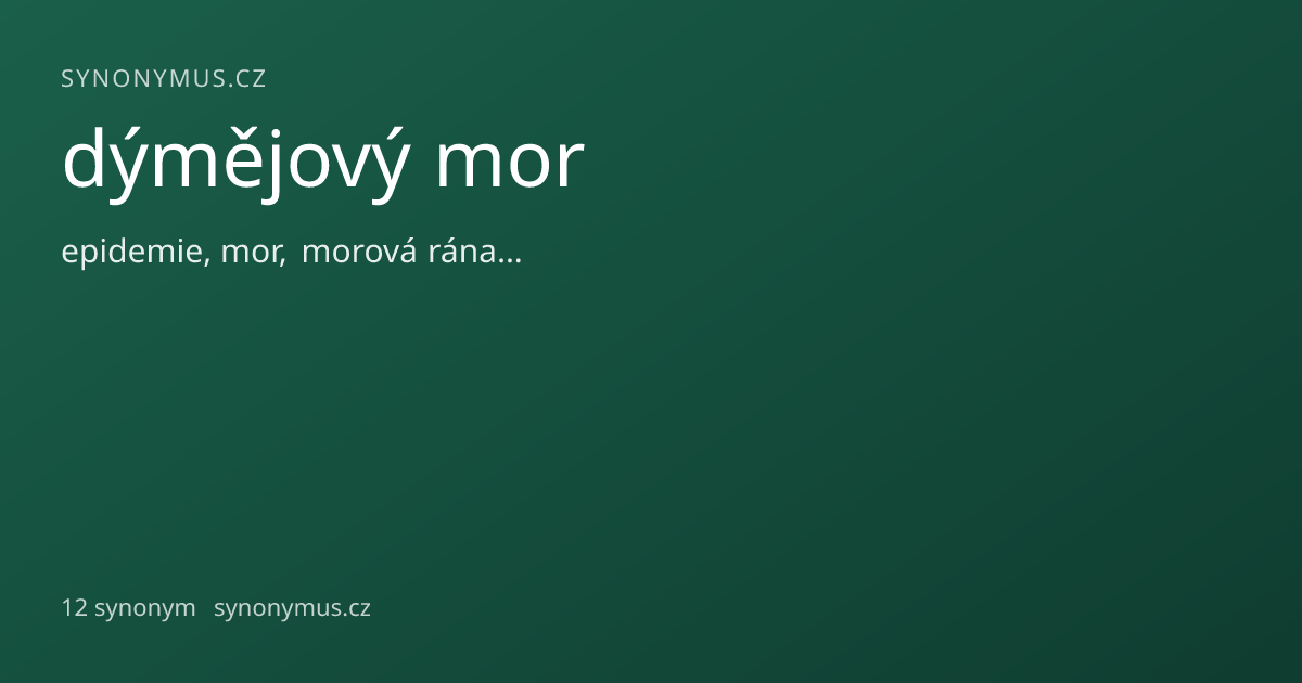 Náhled odkazu: dýmějový mor