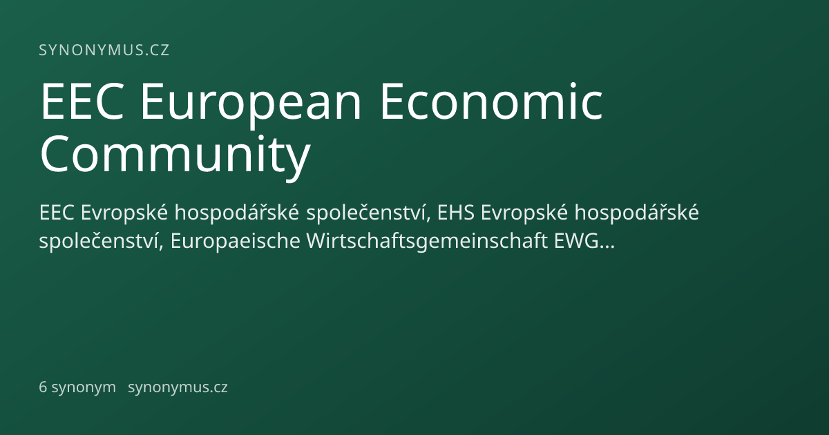 Náhled odkazu: EEC European Economic Community