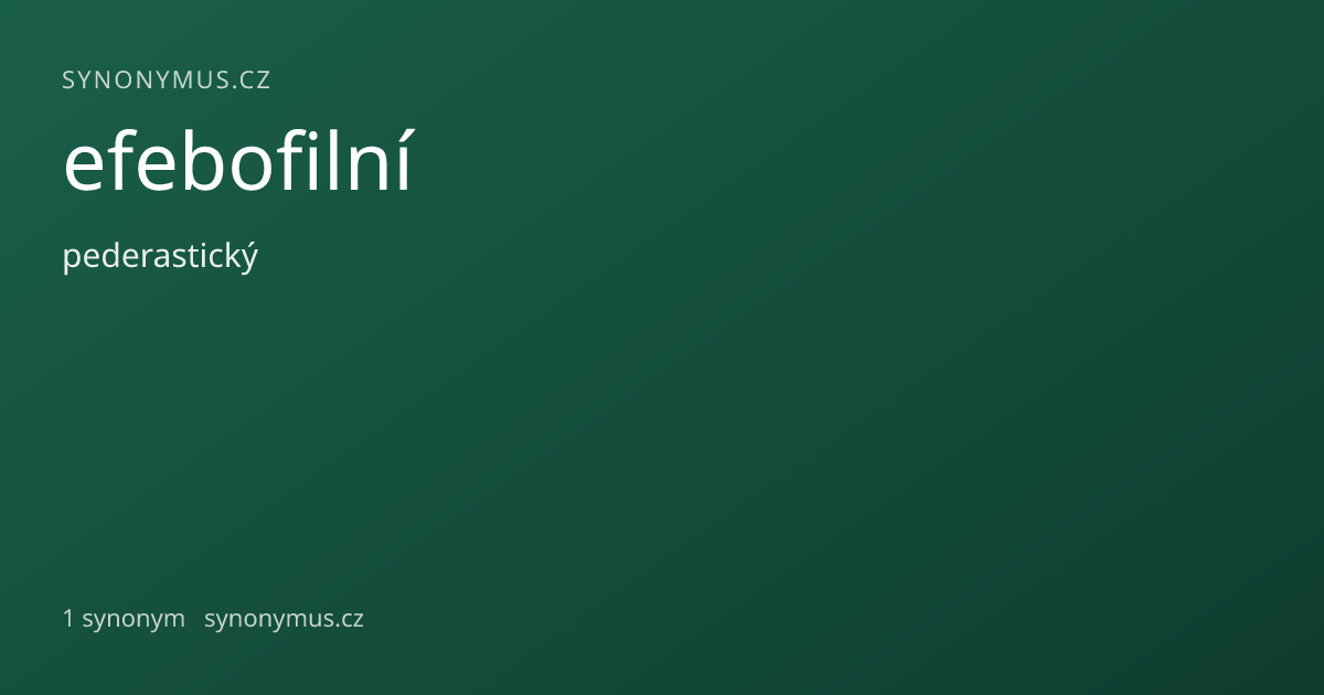 Náhled odkazu: efebofilní